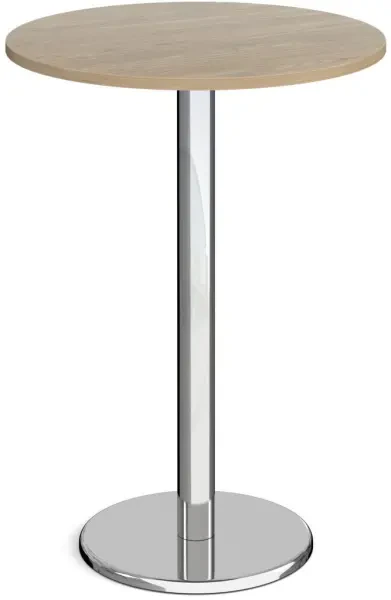 Dams Pisa Round Poseur Table - 800mm - Barcelona Walnut