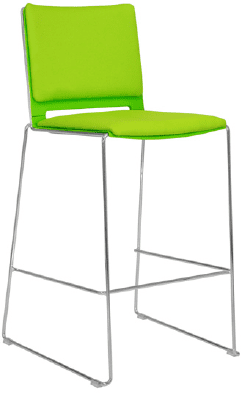Elite Vice Versa Bar Stool with Upholstered Seat & Back