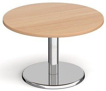 Dams Pisa Round Coffee Table With Round Base 800mm Diameter - Beech