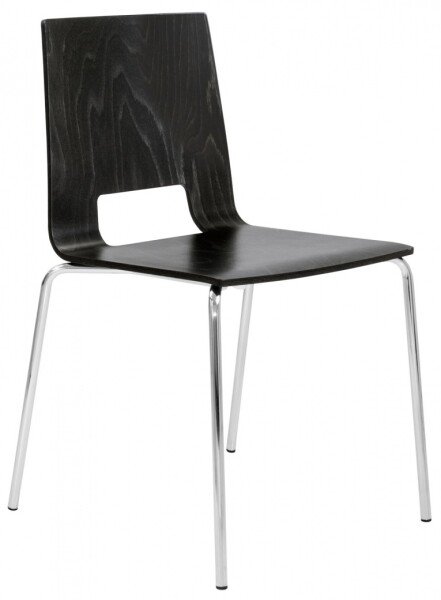 Elite Multiply Breakout Open Back Chair With Black Frame - Wenge Finish
