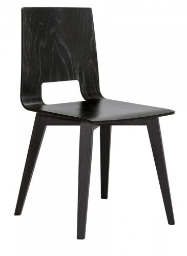 Elite Multiply Breakout Open Back Wooden Frame Chair With Wenge Shell - Walnut Leg