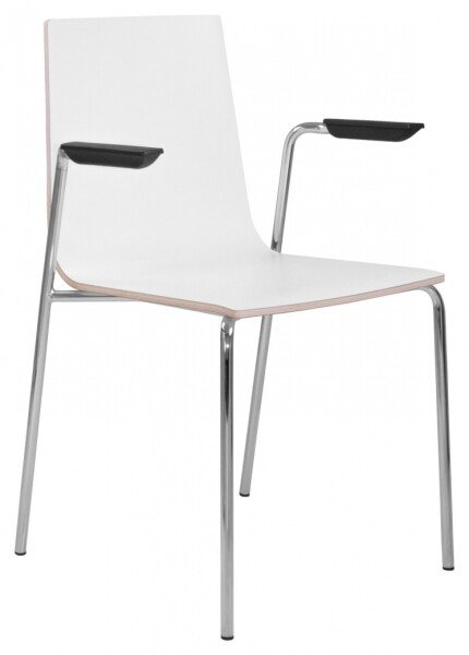 Elite Multiply Breakout Chair with Arms & White Frame